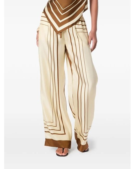 Nicholas Natural Sandra Printed Palazzo Pants
