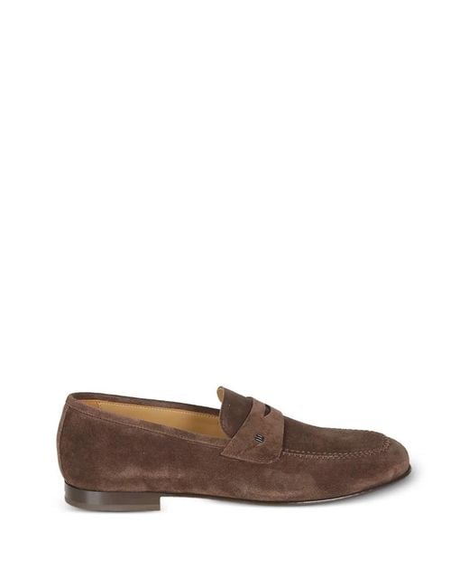 Baldinini Brown Suede Loafers for men