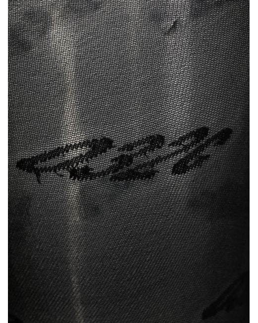032c Gray Logo-Jacquard Stockings