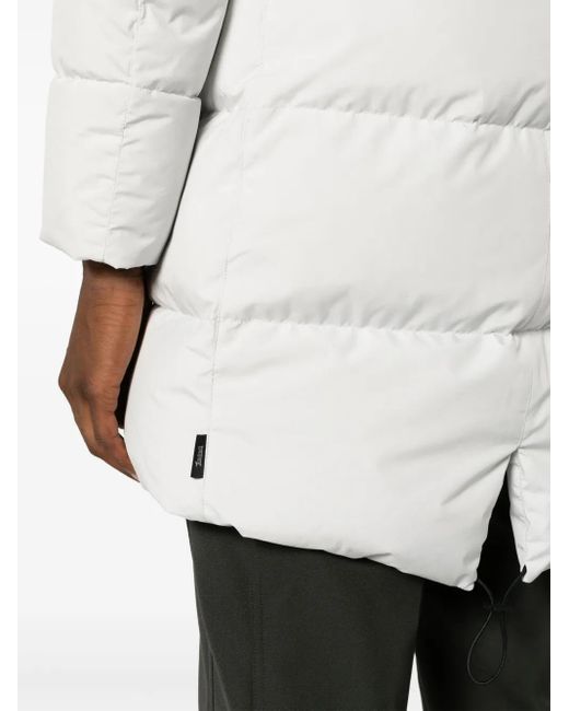 Herno White Feather Down Parka Coat for men