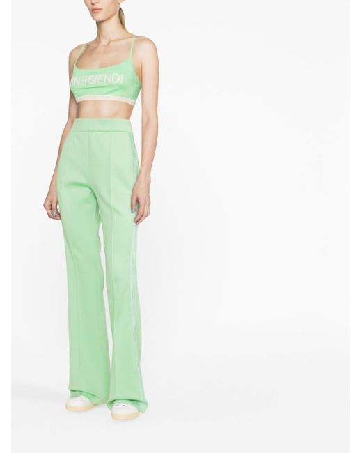 Pantalon de jogging à coutures apparentes Fendi en coloris Green
