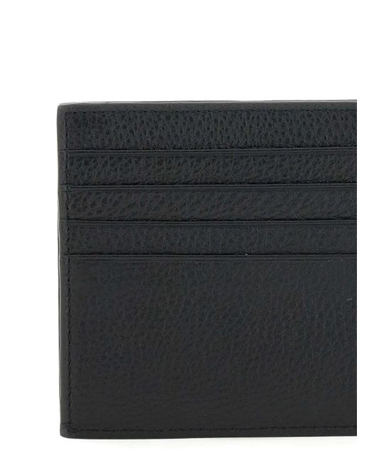 Piquadro Black Logo-Plaque Cardholder for men