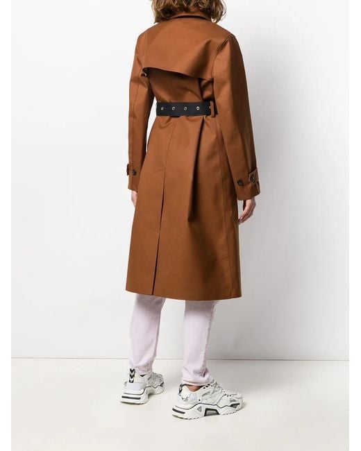 Mackintosh Brown Belted Button Up Trench Coat