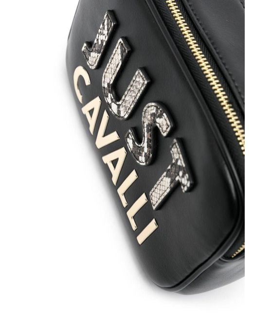 Just Cavalli Black Umhängetasche mit Logo