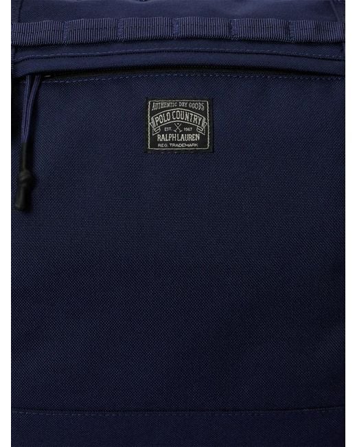Polo Ralph Lauren Blue Logo-Patch Duffel Bag for men