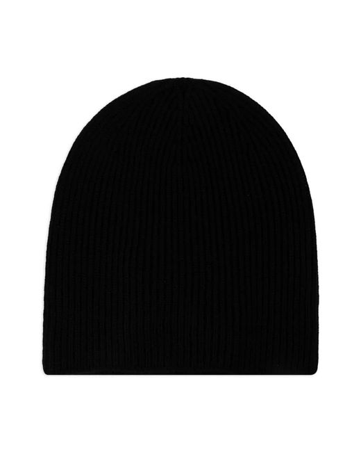 DSquared² Black Logo-Appliqué Wool Beanie for men