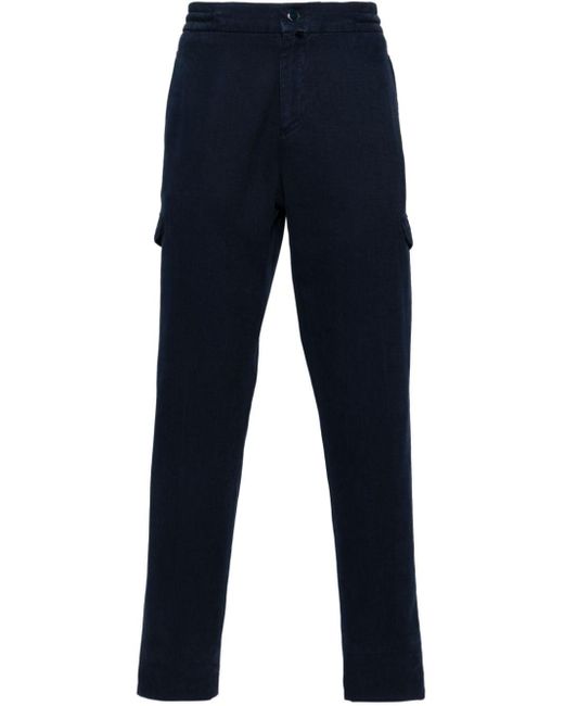 Kiton Blue Straight-leg Cargo Trousers for men