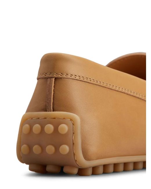 Tod's Brown Leather Loafers