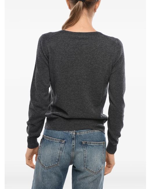 Malo Gray Crew-Neck Sweater