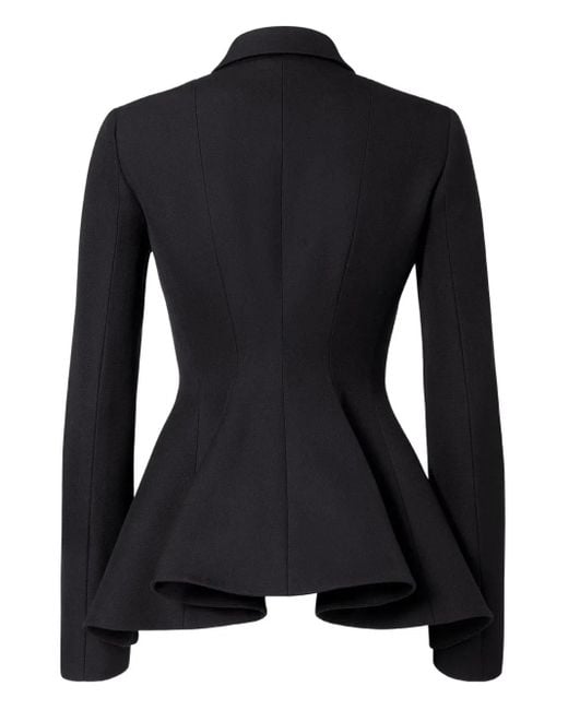 Fendi Black Grain-De-Poudre Wool Jacket