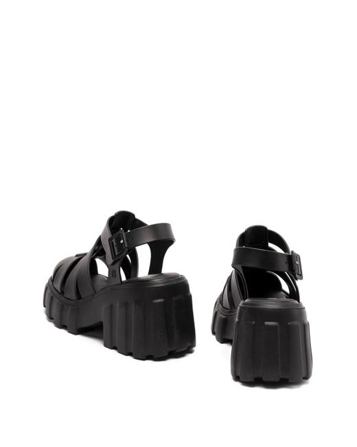 Melissa Black Buckled Sandals