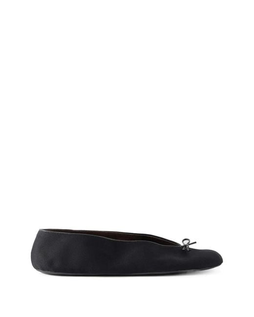 The Row Black Fay Flats