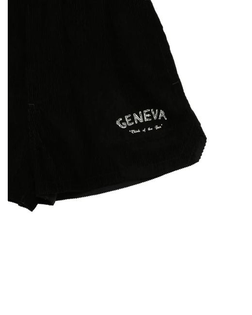 Bode Black Short Geneva for men