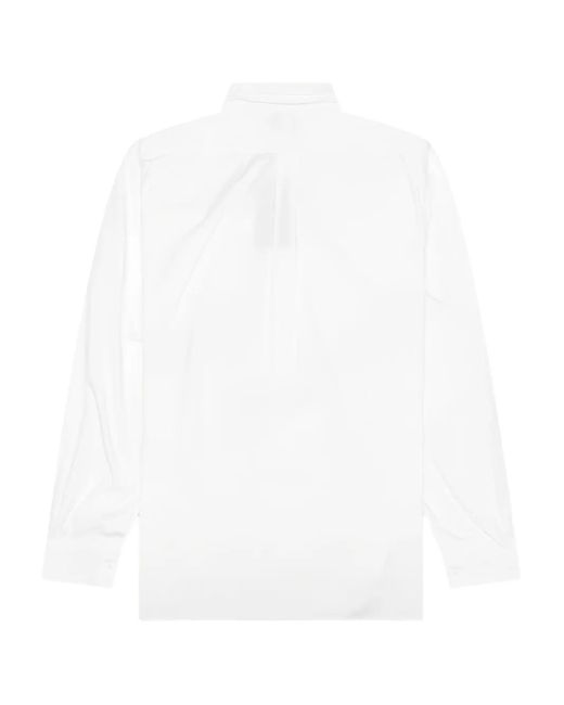 Needles White Double Round-Collar Shirt for men