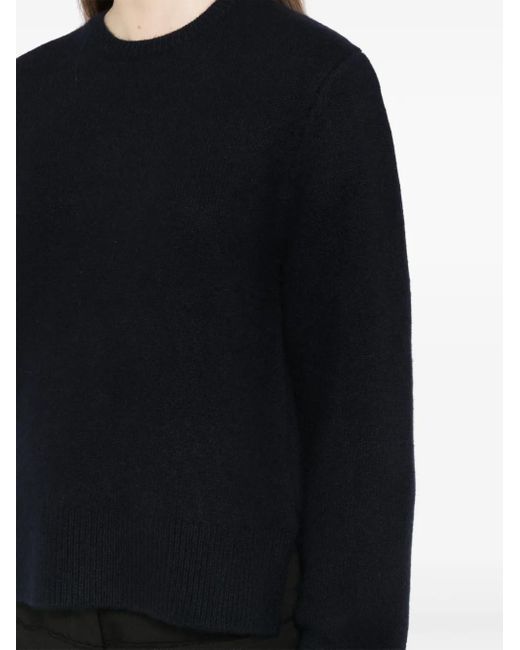 Maglione Crop Girocollo di Totême  in Blue
