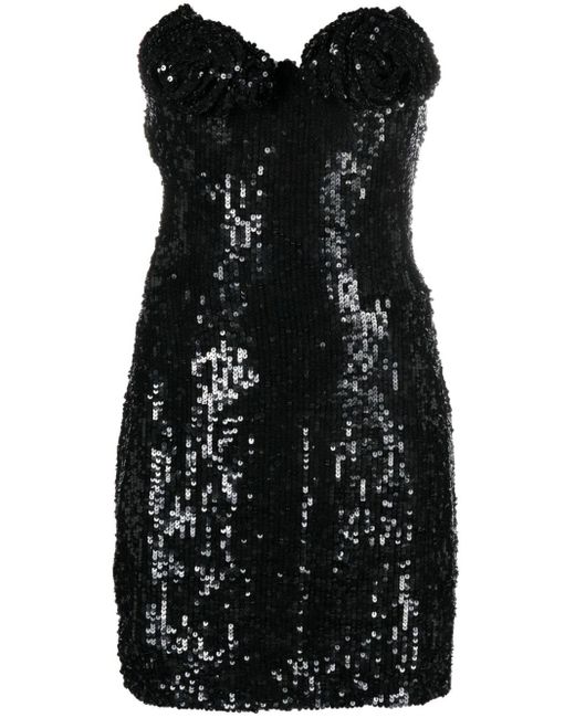 Cristina Savulescu Black Marilyn Sequinned Minidress