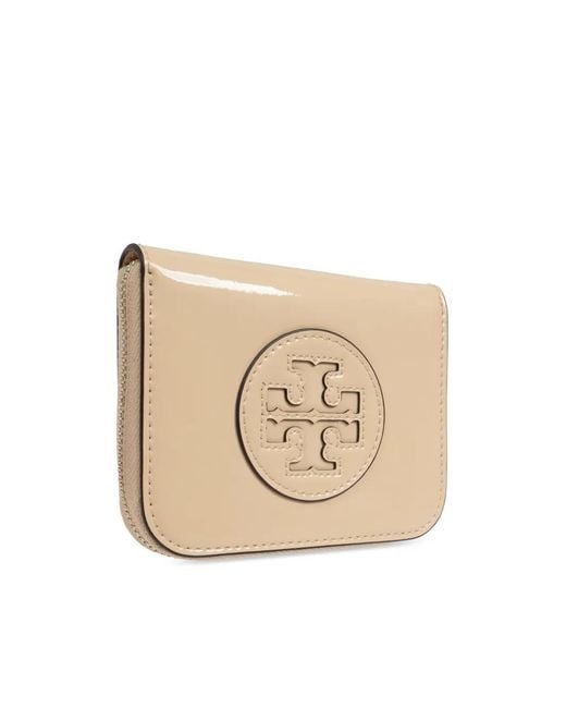 Portefeuille À Patch Logo Tory Burch en coloris Natural