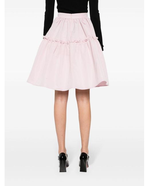 Nina Ricci Pink Babydoll Midi Skirt