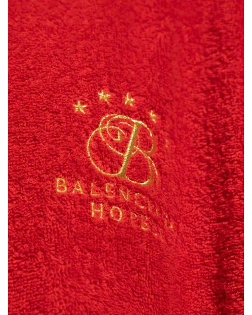 Balenciaga Deco B Hotel Maxi Bademantel in Red für Herren