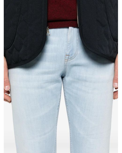 Eleventy Blue Five-Pocket Jeans for men