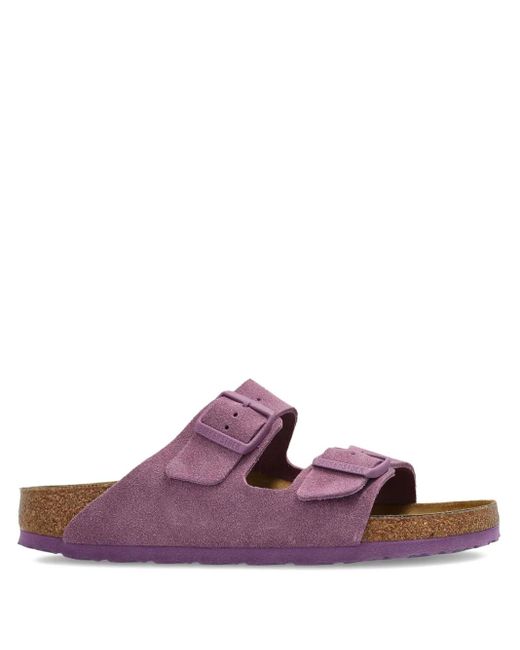 Sandales En Daim À Double Boucles Birkenstock en coloris Purple