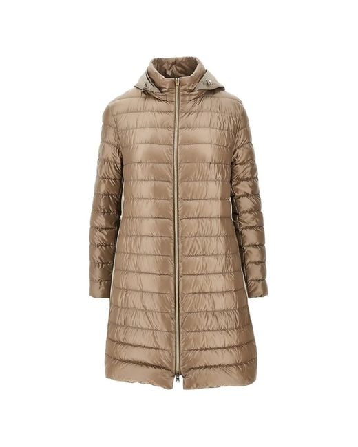 Herno Natural Hooded Padded Coat