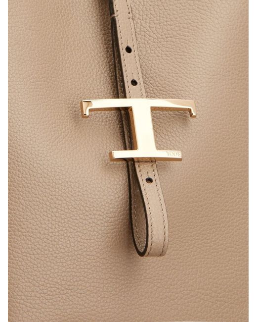 Borsa A Secchiello T Timeless Mini di Tod's in Natural