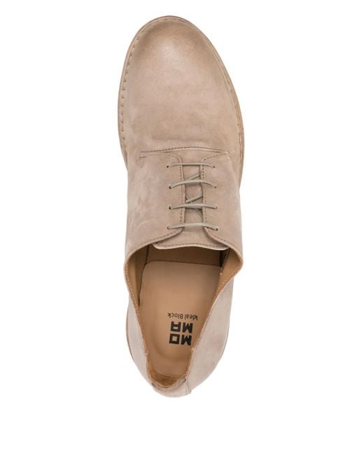 Moma Pink Suede Derby Shoes for men