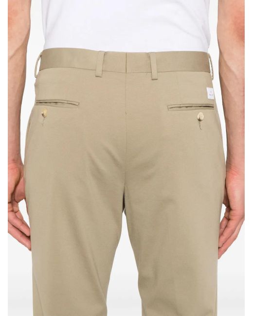Manuel Ritz Natural Logo-Appliqué Trousers for men