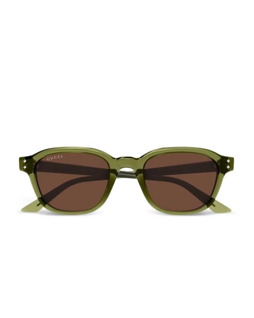 Gucci Brown Square-Frame Sunglasses for men