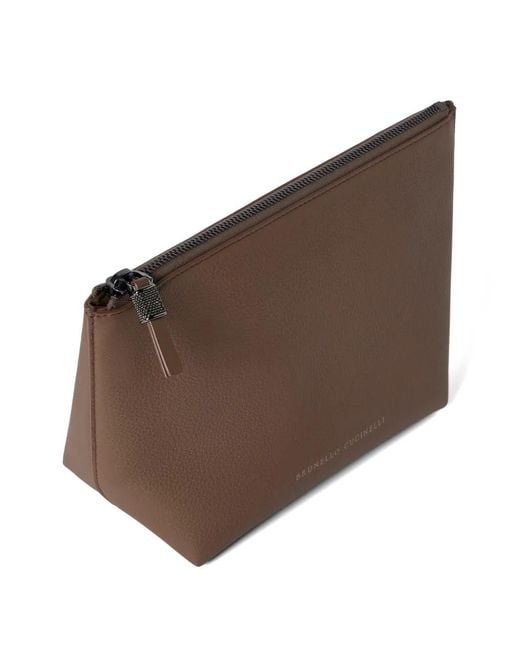 Pouch di Brunello Cucinelli in Brown