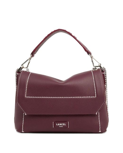 Lancel Medium Leren Shopper Met Klep in het Purple