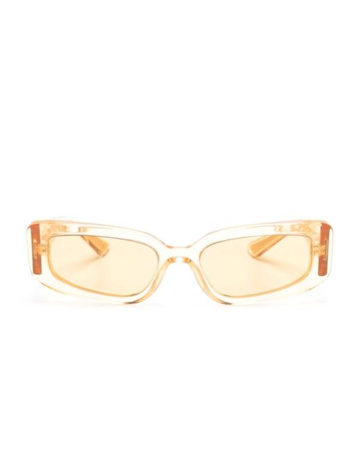 Dolce & Gabbana Natural Rectangle-frame Sunglasses