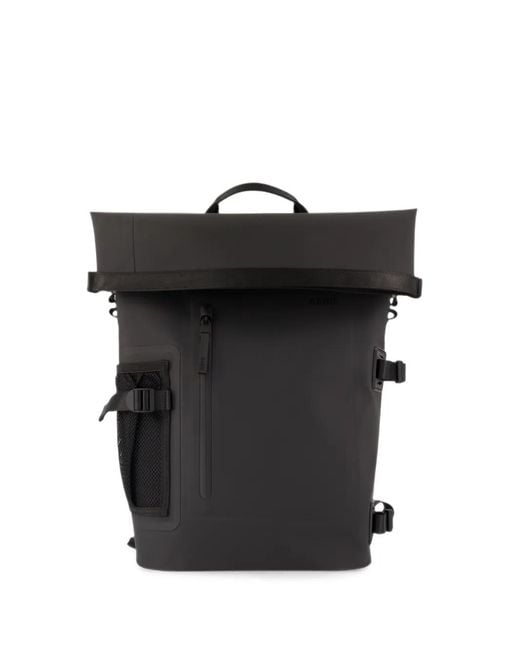 Rains Black Rolltop Backpack