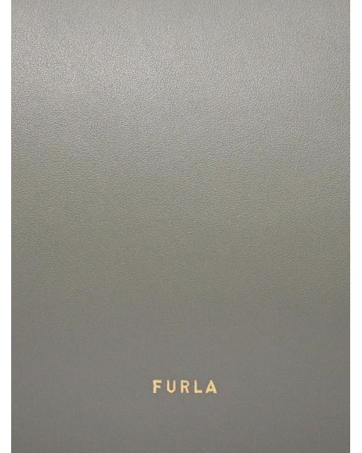 Furla White Mini Riva S Umhängetasche mit Klappe