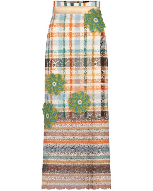Silvia Tcherassi Gray Shadia Maxi Skirt