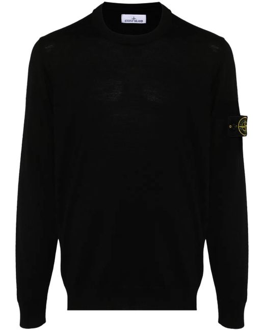 Stone Island Pullover Mit Logo-Patch in Black für Herren