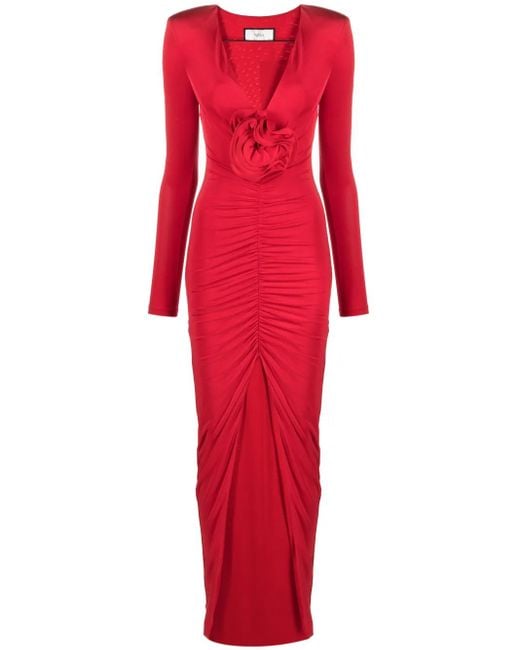 Nissa Red Kleid Mit Blumenmuster