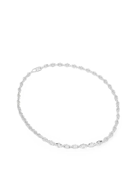 Hatton Labs White Crystal-Embellished Link Necklace