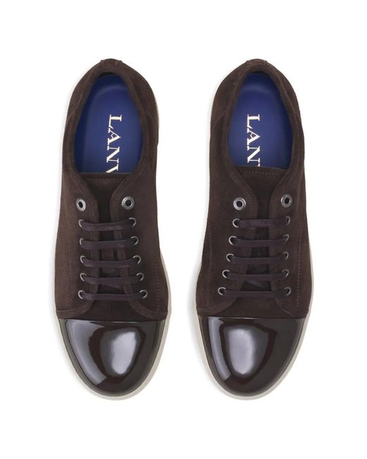 Lanvin White Lace-Up Sneakers for men