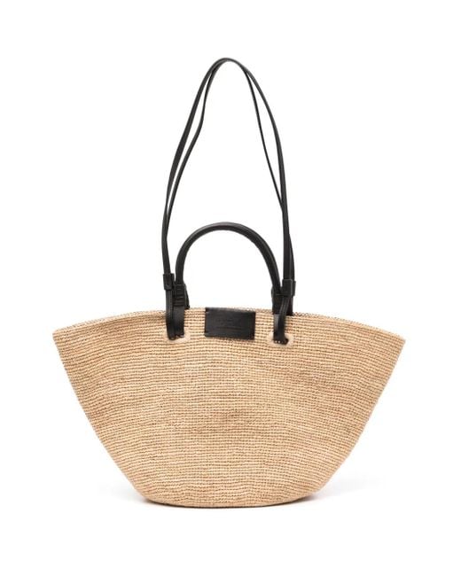 Agnes B. Natural Raffia Tote Bag