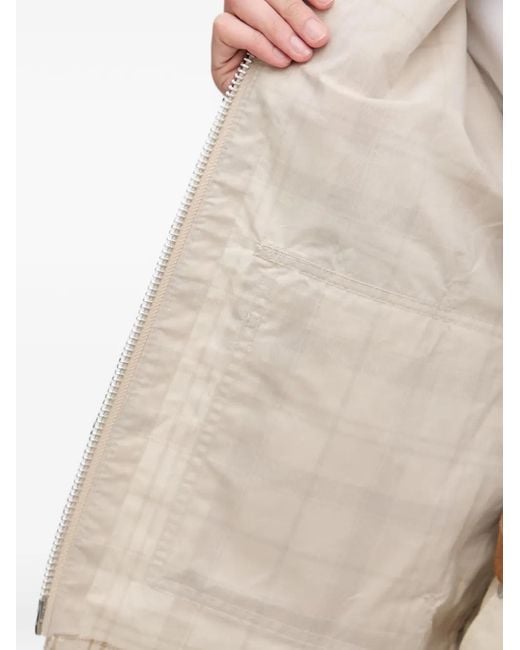Barbour Natural Myshall Spread-Collar Cropped Jacket