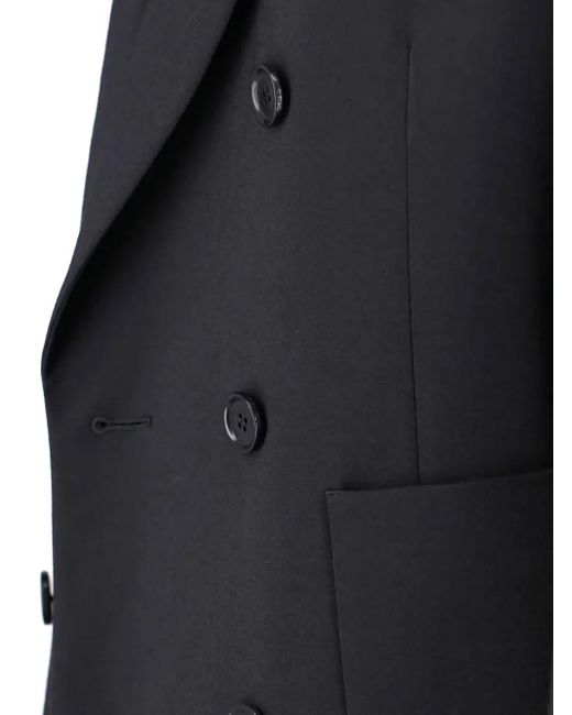 Traje con doble botonadura Aspesi de color Black