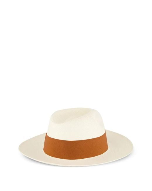 Frescobol Carioca White Rafael Panama Hat for men