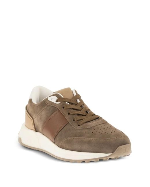 Tod's Brown Suede Sneakers for men