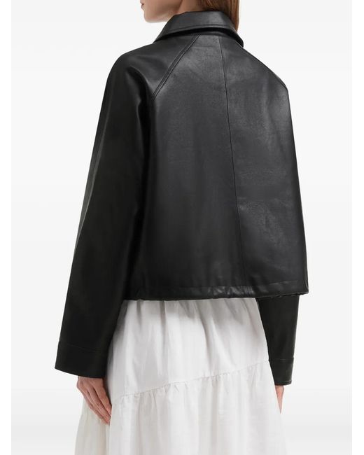B+ AB Black Zip-Up Bomber Jacket