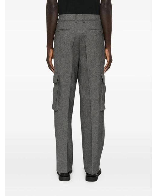 Patrizia Pepe Gray Cargo Tailored Trousers for men