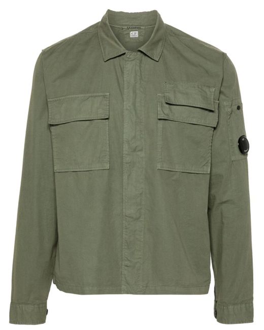 C P Company Overhemd Met Rits in het Green voor heren