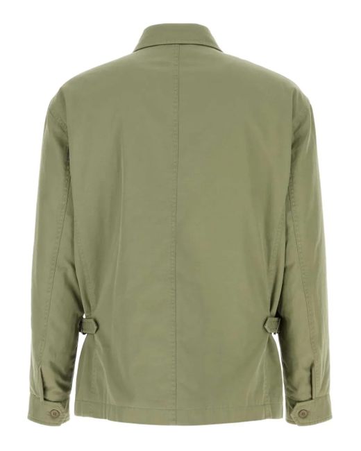 The Row Green Justo Cotton Jacket for men