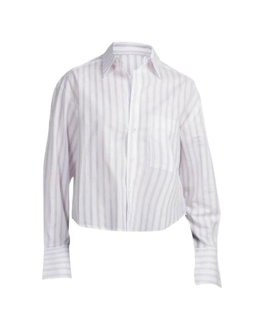 CISSA White The Belle Striped Shirt